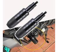Woniyal 1 Par de Topes Anticaída Deslizadores de Cuadro para Benelli TRK 702 X 2023 - Present, Protectores de Motor en Aluminio CNC y ABS Unidades Protección de Caída,Black