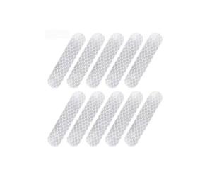 Woniyal 10 Piezas Pegatinas Reflectantes Casco Moto para R6S Europe Version 2006-2007, Seguridad Reflectante Visibilidad Nocturna Motocicleta Adhesivos Kit,A