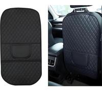 Woniyal 2 Pieza Protector Asiento Coche Respaldo para BMW 1er F40 118i 118d M Sport 2018-2023 2024, Organizador Asiento Coche Cuero Protector del Respaldo del Asiento del Coche