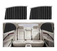 Woniyal 2 Piezas Cortinillas Parasol Magnéticas para Ventanillas Laterales de Coche para BMW X4 F26, Protección UV Privacidad Tejido Plisado Opaco,Rear Side Window