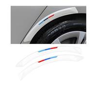 Woniyal 2 Piezas Embellecedor de Paso de Rueda Coche para Alfa Romeo Giulia Stelvio 159 147 156 166 Giulietta Mito GT 4C, Moldura del Paso Cubierta de Arco de Rueda Protector Antigolpes PVC,White