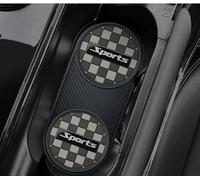 Woniyal 2 Piezas Posavasos para Coche para Citroen Jumpy 3. Generation Bj AB 2016, Posavasos Tazas Almohadilla Estabilizadora de Bebidas Fundas Antideslizantes Accesorios,Black Grey