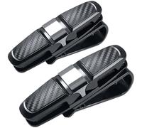 Woniyal 2 Piezas Soporte para Gafas de Sol para Coche para Audi Sline TT Q2 Q3 Q5 Q7 Q8 A3 A4 A5 A6 A7, Porta Gafas Parasol Portagafas Clip Visera Ticket Tarjetas Accesorios