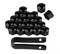 Woniyal 20 Piezas Cubre Tornillos Llantas para Fiat Panda 4x4 2012-2022 2023 2024, Tapa de Tuerca de Rueda Tapones Protección de Pernos con Herramienta,Black-21mm