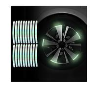 Woniyal 20 Piezas Pegatinas Decorativas para Neumáticos de Coche para Fo-rd Kuga 1 2 3, Adhesivo Reflectante para Llantas Calcomanías Tiras de Llanta