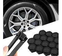 Woniyal 20 Piezas Tapones Tornillos Ruedas Coche para Citroen DS5 2013-2018, Tapa de Tuerca de Rueda Cubierta de Tuerca de Neumático Protege Los Tornillos de Las Ruedas,21mm