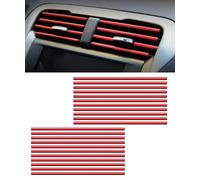Woniyal 20 Piezas Tira de Decoración para Rejilla de Ventilación de Coche para Abarth 595 312 I 2012-2025, Bandas para Embellecedores de Salida de Aire
