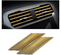 Woniyal 20 Piezas Tira Decorativa Salida de Aire para Coche para Mitsubishi Eclipse Cross (2017-), Car Air Conditioning Trim Accesorios para el Interior del Coche,E