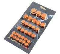 Woniyal 30 Piezas Tapas para Tornillos y Tuercas de Motocicleta para CRF 1000 L Africa Twin, Cubiertas Tuercas Embellecedores Motor Protección Decoración Perno,E