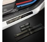 Woniyal 4 Piezas Acero Inoxidable Protector Umbral Puerta Coche para Audi Q7 2020-2025, Molduras de Umbral de Puerta Coche Protector Decoración