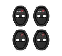 Woniyal 4 Piezas Cubierta Protectora para Cerradura de Puerta para MG ZS Hybrid+ AB Bj. 2024 9.4 * 7cm, Almohadilla Amortiguadora Anti Colisión Accesorios,Black