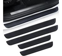 Woniyal 4 Piezas Goma Protector Umbral Puerta Coche para Ford Focus 2011-2018, Molduras de Umbral de Puerta Coche Protector Decoración