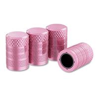 Woniyal 4 Piezas Tapones de válvulas para Citroen Jumpy III M 2016-, Aluminio Metálicos Resistentes a la Corrosión con Sellado,Pink