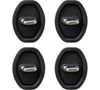 Woniyal 4 Unidades Cubierta de Cerradura de Puerta de Coche para Seat MII Electric, Protector de Pestillo, Caucho Duradero, Tapa Antióxido, Funda Firme,Black
