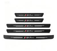 Woniyal 5 Piezas Protectores Umbral Puerta para Alfa Romeo Tonale Stelvio Mito Giulietta Giulia Alfa 4C, Tira Protectora de Umbral de Puerta de Fibra de Carbono Juego de Umbrales