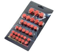 Woniyal 60 Piezas Tapas para Tornillos y Tuercas de Motocicleta para Honda ST 1300 Pan European 2003-2018, Cubiertas Tuercas Embellecedores Motor Protección Decoración Perno,C