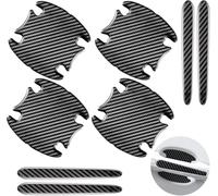 Woniyal 8 Piezas Protector de Manilla de Puerta de Coche para Audi A3 Sportback 4 (IV) 8Y S-Line I 2020-2024, Adhesivo de Fibra de Carbono Flexible Película Protectora de Manija Exterior