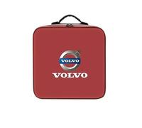 Woniyal Bolsa Cable Carga EV para Volvo EX90 2023 2024 2025, Impermeable Organizador para Maletero, Estuche Antideslizante para Cable Tipo 2,Brown Square