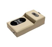 Woniyal Caja de Almacenamiento para Apoyabrazos para Fi-at 500 500X 500L Tipo Punto Bravo Panda STILO, Organizadores de Bandeja de Reposabrazos Guantera Accesorios Interiores,Beige