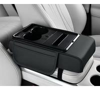 Woniyal Caja de Almacenamiento para Apoyabrazos para Fi-at 500 500X 500L Tipo Punto Bravo Panda STILO, Organizadores de Bandeja de Reposabrazos Guantera Accesorios Interiores,B