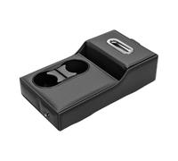 Woniyal Caja de Almacenamiento para Apoyabrazos para Fi-at 500 500X 500L Tipo Punto Bravo Panda STILO, Organizadores de Bandeja de Reposabrazos Guantera Accesorios Interiores,Black