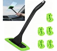 Woniyal Cepillo Limpiador Parabrisas para BMW G90 M5 Sedan 2024 2025 2026 | Herramienta Limpia Cristales Giratoria 180° con Mango de 38cm y 5 Paños