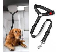 Woniyal Cinturón de Seguridad para Perros para Chrysler 200 300 300C PT Cruiser Voyager Pacifica, Correa Perro Coche con Bungee Elástico y Arnés Perro Coche Ajustable,Black