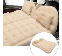 Woniyal Colchón Inflable para Citroen C5 X 2021 2022 2023 2024 2025, Cama de Viaje Portátil Cojín de Asiento Trasero Accesorios de Camping Descanso Exterior,Beige