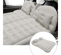 Woniyal Colchón Inflable para Fiat 500e 2020 2021 2022 2023 2024 2025, Cama de Viaje Portátil Cojín de Asiento Trasero Accesorios de Camping Descanso Exterior,Grey