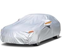 Woniyal Cubierta para Auto para VW Tiguan 2 AD1 2016-2024, Funda Impermeable de Capas Exterior contra Lluvia Sol Nieve con Cierre Correas Cortaviento
