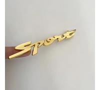 Woniyal Emblema Sport para Audi S4 Avant B9 2016-2024 Pegatina 3D Cromada de Metal Letras Coche Logotipo Guardabarros Maletero Decoración Exterior Impermeable 1 Pieza,Gold