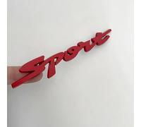 Woniyal Emblema Sport para Ford Mustang Mach-E 2020-2024 2025 Pegatina 3D Cromada de Metal Letras Coche Logotipo Guardabarros Maletero Decoración Exterior Impermeable 1 Pieza,Red