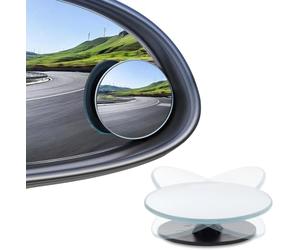 Woniyal Espejo de Punto Ciego para Volkswagen Polo 5 6R 2009-2017, retrovisor Convexo Ajustable de 360 Grados Espejo Lateral de Vidrio de Gran Angular 2 pzas