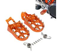 Woniyal Estriberas Moto Apto para Husqvarna 701 Enduro Supermoto Norden 901 TC65 TC85 FS450 TE FE150 501, Pedales Antideslizantes Todoterreno Reposapiés Ergonómicos Dentados con Resortes Montaje