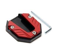 Woniyal Extensión de Caballete Lateral para Moto para BMW K 1600 B Bagger 2017-Present Aleación de Aluminio CNC Antideslizante Placa de Soporte 1 Pieza,Red