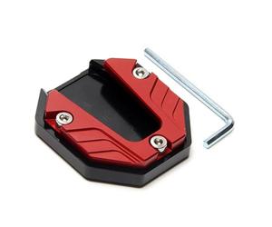 Woniyal Extensión de Caballete Lateral para Moto para MV Agusta F4 RC (2010-2018) Aleación de Aluminio CNC Antideslizante Placa de Soporte 1 Pieza,Red