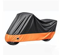 Woniyal Funda para Moto Impermeable de Exterior para Harley-Davidson Softail Slim (2012-2017), 210D Oxford Cubierta Motocicleta con Agujeros de Aluminio y Hebilla, 1 Pieza,Black-Orange-XXXXL