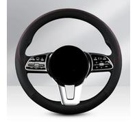 Woniyal Funda Volante Coche para Skoda Fabia III Monte Carlo 2015-2022, Cubre Volante Microfibra Cuero Antideslizante Transpirable Accesorios Coches Interior,O-Shape-Black