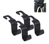 Woniyal Juego de 4 Ganci Poggiatesta Auto para Jeep Wrangler JK Rubicon Sahara Sport 2007-2017, Gancho para Asientos de Coche Multifuncionales para Colgar Bolsas, Accesorios