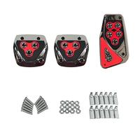 Woniyal Pedal de Acelerador Manual para Porsche Taycan Sport Turismo (Y1A) 2022-, Antideslizante Estabilidad Cubierta Protectora Repuesto Vehículo con Transmisión,Red