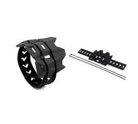 Woniyal Protección Escape para Yamaha YBR 125 2000-2025, Protector Silenciador Termorresistente Anillo Protección Parachoques Escape Moto Motocross,Black