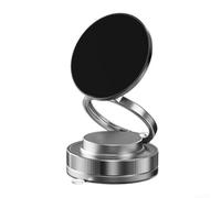 Woniyal Soporte Móvil Coche Magnético para Fiat Fiorino Qubo 2015-2016, Aleación Plegable 3 Ejes Rotación 360 Base Giratoria Estable Conducción,Black