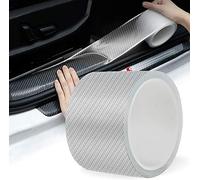 Woniyal Tiras Protectoras para Umbral de Coche para Citroen C4 X 2022-2024, Cinta de Fibra de Carbono Cinta Umbral Fibra Carbono Accesorios Coche,B-5cm*10m