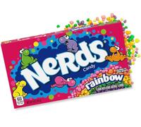 WONKA NERDS RAINBOW 141G - Deliciosos caramelos masticables + pegatinas Heartforcards