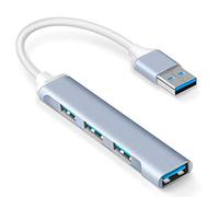WONKEGONKE Divisor de puerto de concentrador USB: USB 3.0 multipuerto Hub Dongle Expander para portátil PC Dell HP 4 puertos