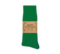 Wonky Line Calcetines 100% algodón, calcetines de algodón orgánico natural, 3 pares, parte superior suave, sin costuras (FR/ES, Números, 43, 46, Regular, Regular, Verde)