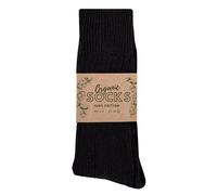 Wonky Line Calcetines 100% algodón, calcetines de algodón orgánico natural, 3 pares, parte superior suave, sin costuras (FR/ES, Números, 39, 42, Regular, Regular, Negro)