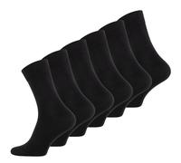 Wonky Line Calcetines de algodón para hombre, paquete múltiple, 6 pares, suaves, transpirables, calcetines de negocios, uso diario, calcetines casuales y formales, Negro