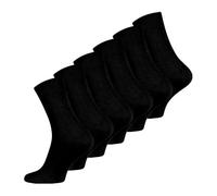 Wonky Line Calcetines de bambú para hombre, paquete de 6 pares, sin costuras, suaves, transpirables, cómodos, color negro, gris, azul marino (FR/ES, Letras, Talla única, Regular, Regular, Negro)