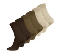 Wonky Line Calcetines de bambú para hombre, paquete de 6 pares, sin costuras, suaves, transpirables, cómodos, color negro, gris, azul marino (FR/ES, Letras, Talla única, Regular, Regular, Mix-4)